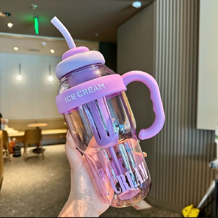 1300ML Cute Detox Water Bottle | Leakproof Straw Tumbler