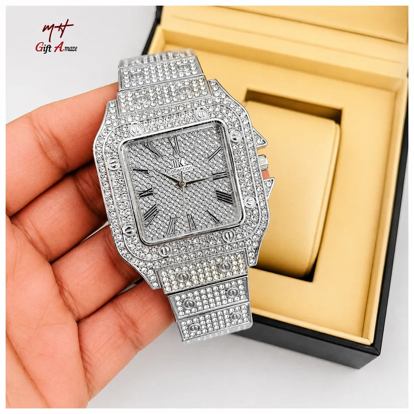 Luxury Ice-Out Diamond Watch for Men/Women