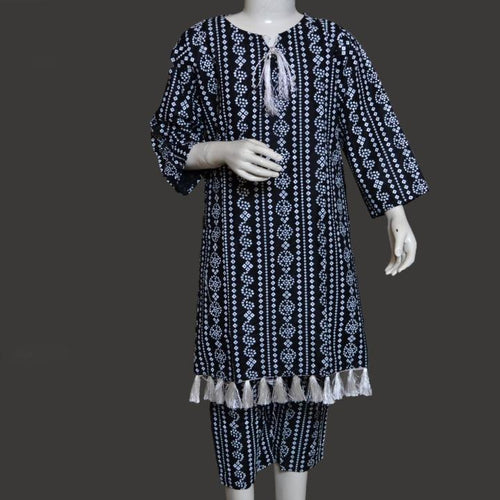2-Piece Stitched Linen Dress for Women – Trendy, Comfortable & Casual Wear