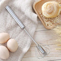 2 Pcs Premium Quality Automatic Stainless Steel Hand Pressure Whisk Mixer