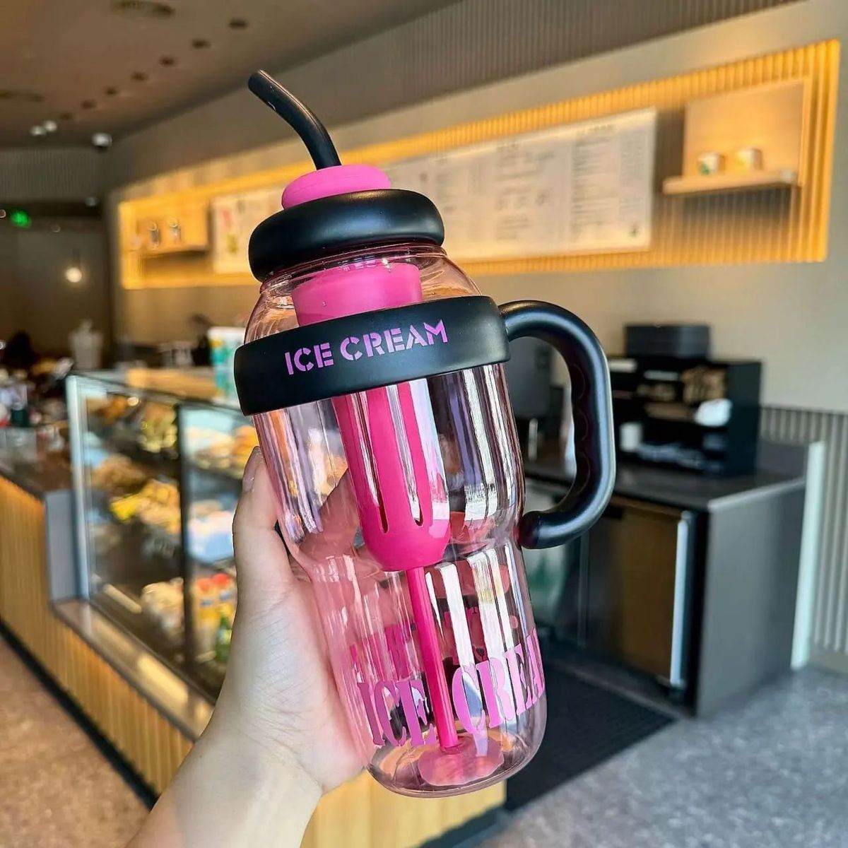 1300ML Cute Detox Water Bottle | Leakproof Straw Tumbler