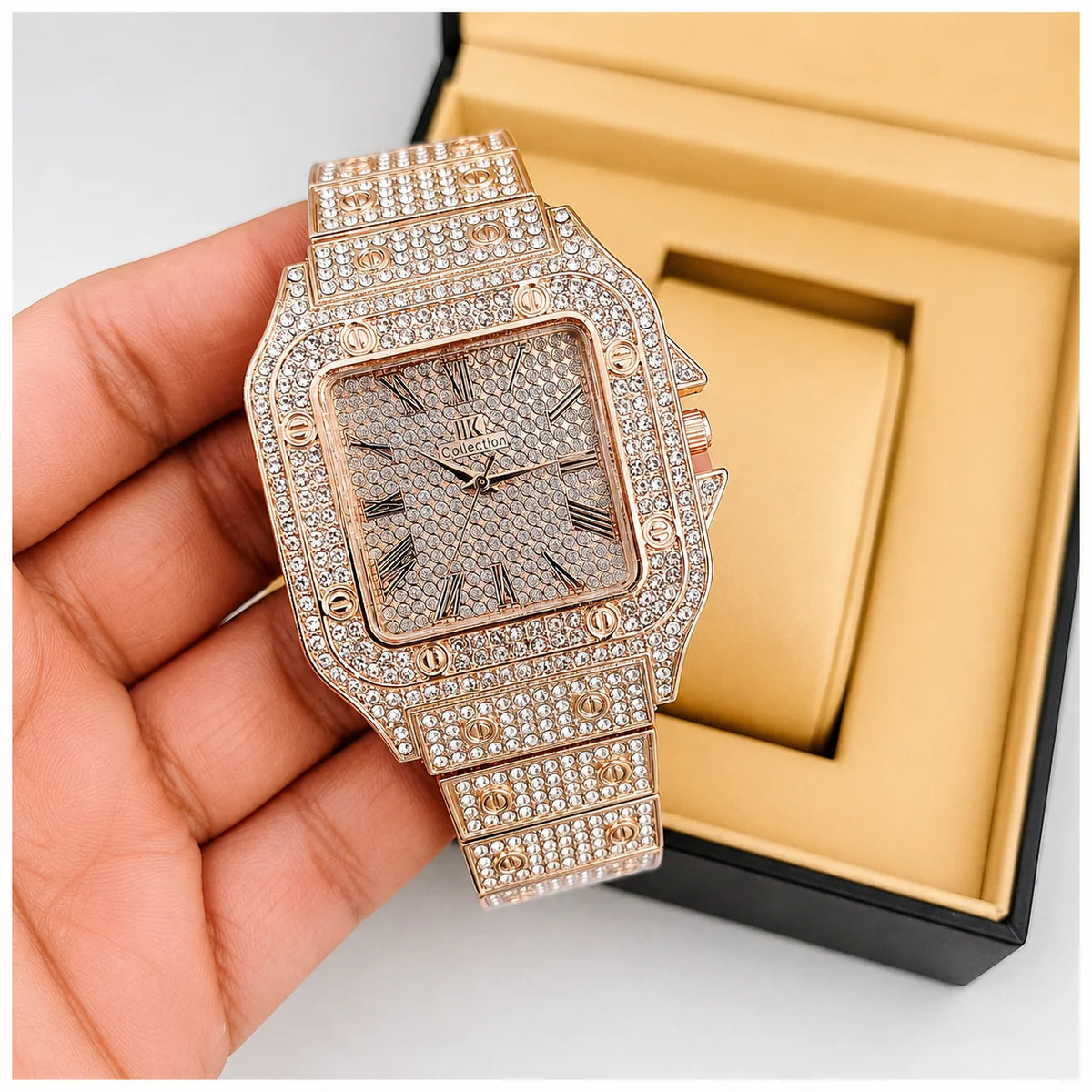 Luxury Ice-Out Diamond Watch for Men/Women
