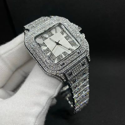 Luxury Ice-Out Diamond Watch for Men/Women