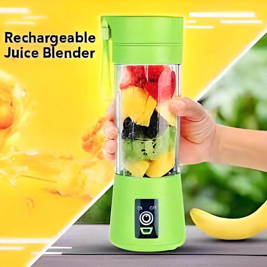 USB Rechargeable Portable Juicer Blender – 6-Blade Mini Personal Blender, 380ml Electric Smoothie & Fruit Mixer
