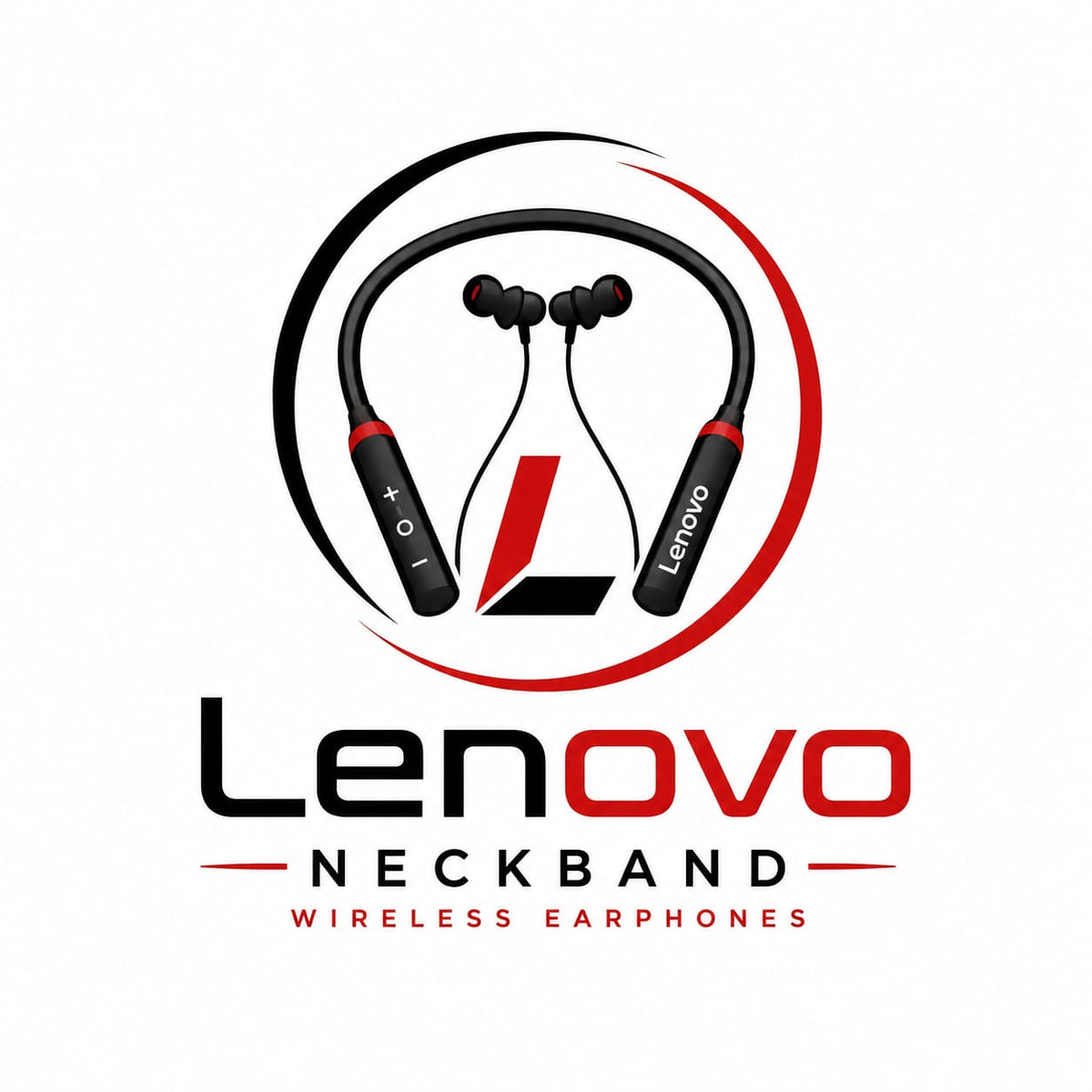 Lenovo HE05 Bluetooth 5.0 Wireless Neckband – Heavy Bass Stereo Earphones with Noise Reduction