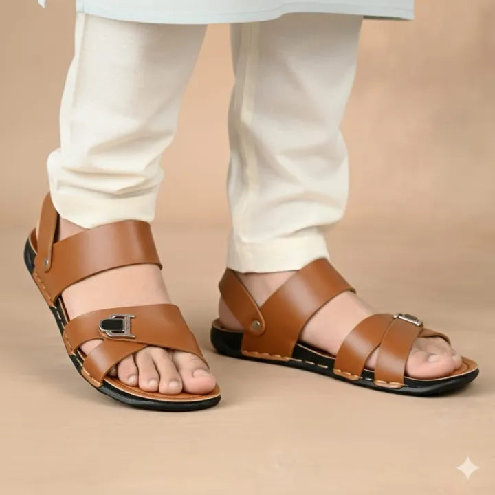 Men’s Peshawari Sandals – Traditional Leather Chappal for Casual & Summer Wear