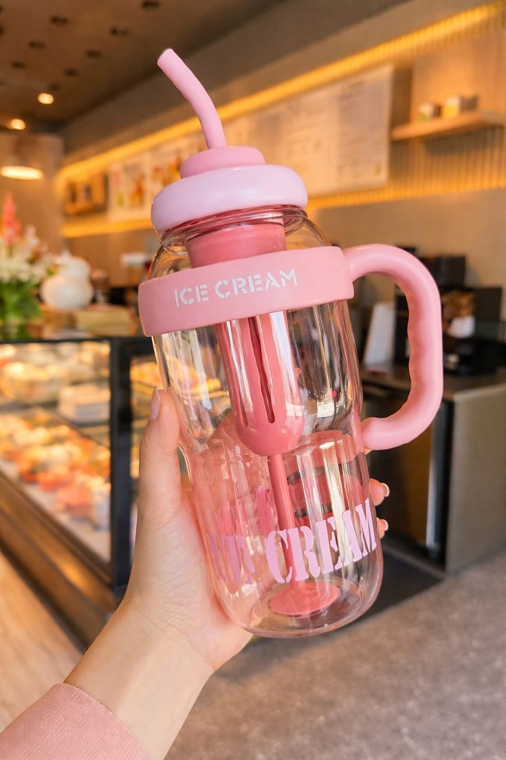 1300ML Cute Detox Water Bottle | Leakproof Straw Tumbler
