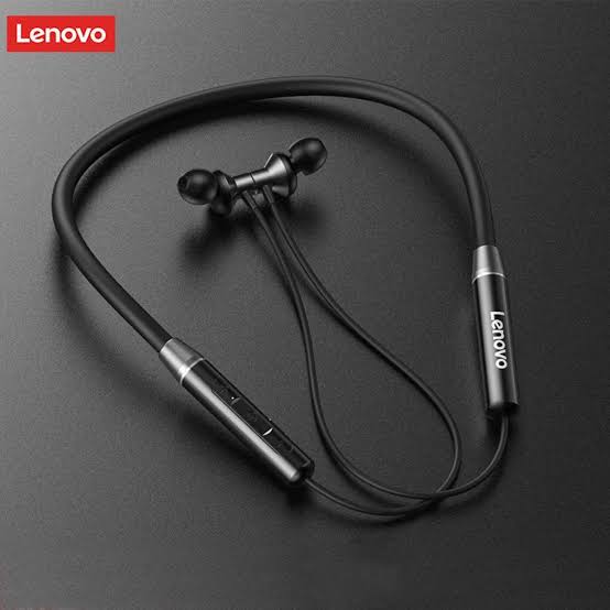 Lenovo HE05 Bluetooth 5.0 Wireless Neckband – Heavy Bass Stereo Earphones with Noise Reduction