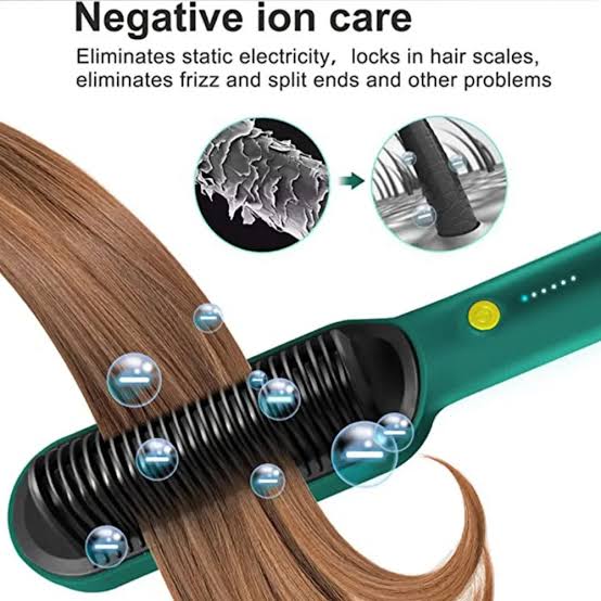 Electric Professional Hair Straightening Brush For Girls